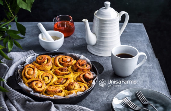SAFFRON CINNAMON ROLLS